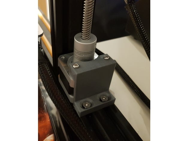 creality cr-10 adjustable z stepper bracket 3d printer parts motor z-axis axis 3D print model - Mito3D