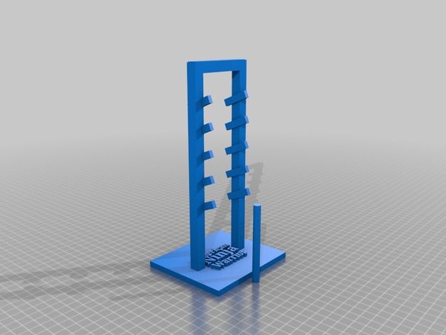 salmon ladder american ninja warrior bar L'impression 3d warrio madewithtinkercad obstacle 3D print model - Mito3D