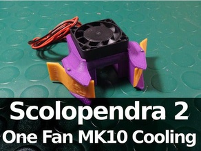 scolopendra 2 ein fan mk10 Kühlsystem 3d-drucken 3dprintable 3dprinting 3d-Drucker die aktive Kühlung Kühlkanal hotend-Kühlung Düse sgabolab tronxy x3 x3s x5s 3d print model - Mito3D