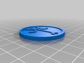 baphomet jeton pièces et badges personnalisé 3d print model - Mito3D