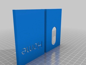 casa de negocios titular la tarjeta organización personalizado 3d print model - Mito3D