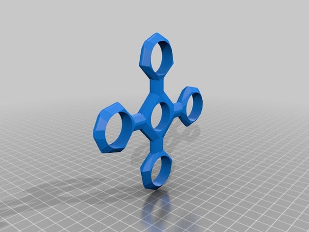 fidget spinner quattmass mechanische Spielzeuge spinner-4 vier fidget-spinner fidgetspinner 3D print model - Mito3D
