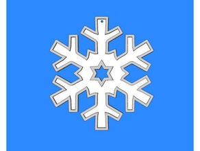 snow flake design art christmas decoration ornament snowflake wslab 3d print model - Mito3D
