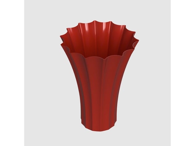 vase decor cool flower pot 3D print model - Mito3D