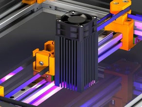 módulo laser de montagem corexy quadro v 2x máquinas-ferramentas 3d print model - Mito3D