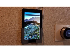 fire7 tablet wall mount 3d print model - Mito3D