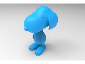 snoopy sculture 3d print model - Mito3D