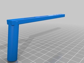 flush braço de alavanca casa banho 3d print model - Mito3D