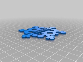 customizable snowflake 3d printing 3d print model - Mito3D