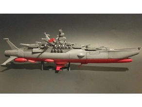 star blazers space battleship yamato sculptures anime spaceship ship 3d print model - Mito3D