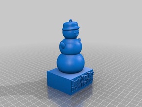 customizable dancing snowman 3d printing 3d print model - Mito3D