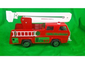 tonka fire rescue unit 3 basket short ladder toys & games truck number 3d print model - Mito3D