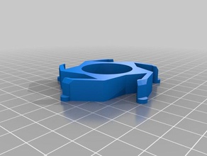 personnalisable bobine hub adaptateur 27mm pipe & 57mm de la L'imprimante 3d pièces personnalisé 3d print model - Mito3D