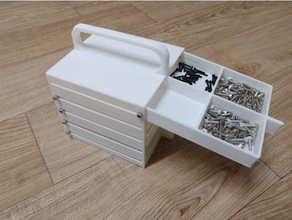 items organizer drawers part storage crates hobby 3d print model - Mito3D