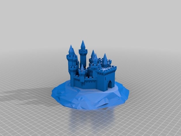 meu personalizados grande castelo gerador edifícios e estruturas personalizado 3D print model - Mito3D