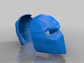 deathstroke justice league helmet two eyes costume batman coslplay dccomics marvel superhero 3d print model - Mito3D