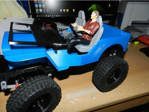 ossum jeep-Fahrer r c Fahrzeuge doll - Treiber jeep willys 3d print model - Mito3D
