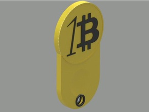 bitcoin - kilidini alışveriş sepeti dolap abridor carros satın almak d verrouille les casiers du panier Anahtarlık anahtar keycha tutucu süpermarket 3d print model - Mito3D