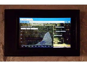 galaxy tab sm-t110 duvar tutucusu tablet domoticz 7 samsung tutucu 3d print model - Mito3D