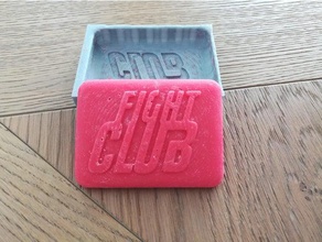 fight club soap mold 3d printing chocolate v molding molds making kit wax 3d print model - Mito3D