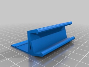 soporte simples para tira leds bajo mueble cocina Impressora 3d de peças led 3d print model - Mito3D