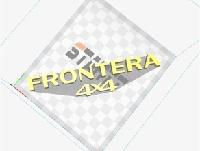 opel frontera 4x4 logo i veicoli 3d print model - Mito3D