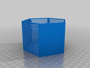 hexagon fractal shelf backplate organization 3d print model - Mito3D
