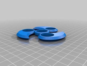 my customized edgy yin yang fidget jecspinner pick-a-weight toys & games 3d print model - Mito3D