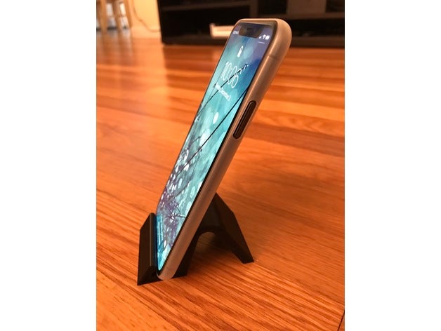 iphone xs stand mobile phone x 3D print model - Mito3D