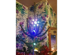 árvore de natal topper estrelas decoração 3d print model - Mito3D