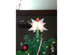 christmas star tree mount decor decoration light strand 3d print model - Mito3D