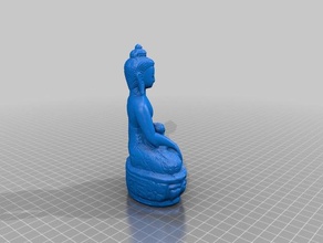 medicine buddha houston museum natural science usa sculptures 3d print model - Mito3D