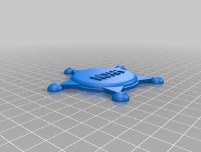 il mio personalizzato distintivo di sceriffo più v2-4 oggetti scena su misura 3d print model - Mito3D