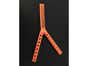 butterfly comb props 3d print model - Mito3D