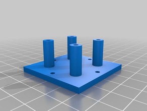 minha personalizado da base de dados 4 posts partes 3d print model - Mito3D
