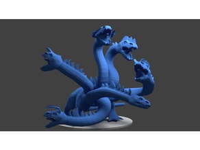 enhanced hydra heads creatures 3d print model - Mito3D