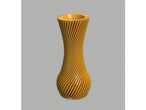 spiral vase decor container cool decorations flower pot house household plants plant printing 3d print model - Mito3D