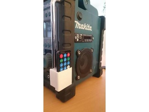 makita radio remoteholder tools Fernbedienung remote-Halterung 3d print model - Mito3D