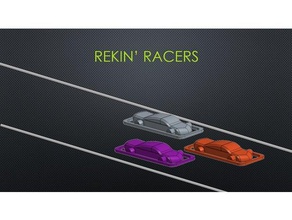 rekin racer board game games boardgame boardgames car kids hot wheels toys race racecar retrogaming tabletop gaming toy 3d print model - Mito3D