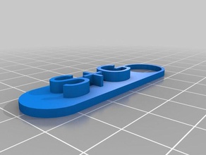 gaia Anahtarlık özelleştirilmiş 3d print model - Mito3D