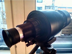 m42 camera lens eyepiece adapter make telescope diy astro astronomy homemade kellner manual focus photography plossl 3d print model - Mito3D