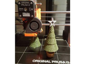 hybrid voronoi christmas tree interactive art 3d print model - Mito3D