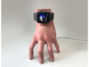 apple watch şey bekleme 3d baskı aile addams nöbet parmaklar el kullanışlı mücevher ekran takı tutucu stand smartwatch dur 3d print model - Mito3D