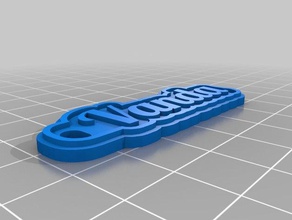 vanda 2mm chaveiros personalizado 3d print model - Mito3D