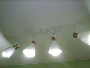 light fixture adapter hanging sandwich method household lighting 3d print model - Mito3D
