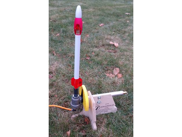 lego astronaute de l'adaptateur l'ingénierie air rocket fonctionne airrocketworks l'air comprimé fusée minifig la 3D print model - Mito3D