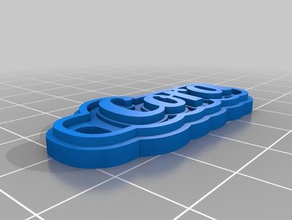 my customized multiline tag keychain cora keychains 3d print model - Mito3D