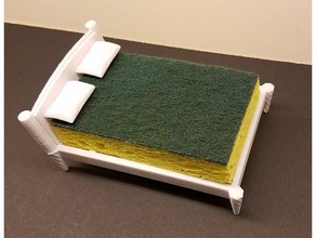 esponja almohadas de la cama cocina y comedor el brillo marco almohada fregadero 3d print model - Mito3D