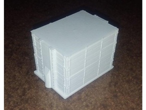 2-plank-box Container box stack stapelbar stapelbare container Fach 3d print model - Mito3D
