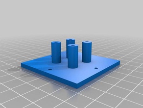 my customized base 4 posts final parts 3d print model - Mito3D
